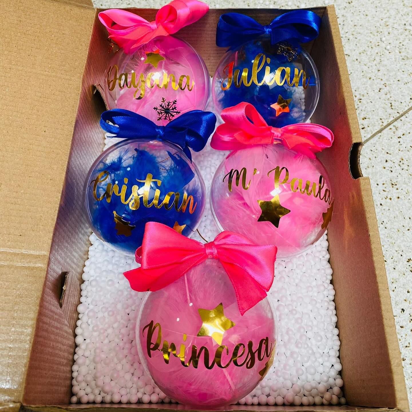 Bolas Navideñas (Personalizadas)