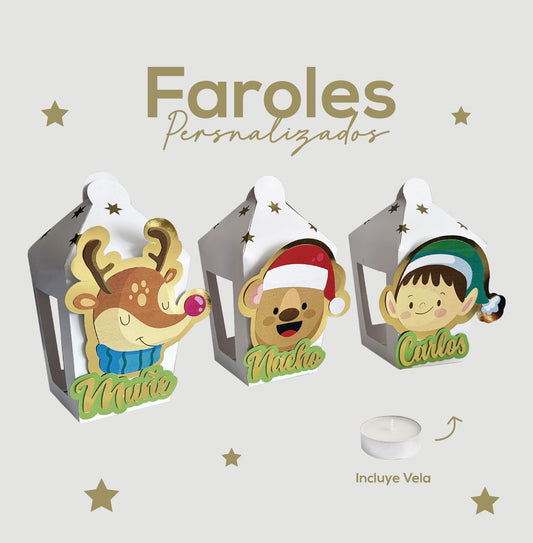 Faroles personalizados con Nombres